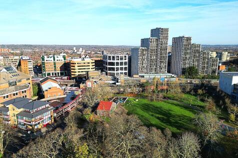 Views towards the town centre and station