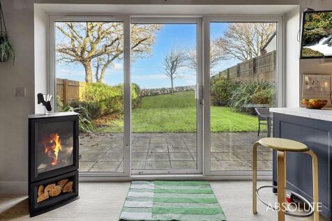 Patio and rear garden from family room