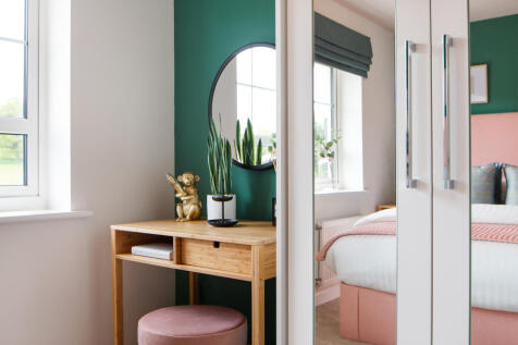 Main bedroom with storage in the Denford 2 bedroom home