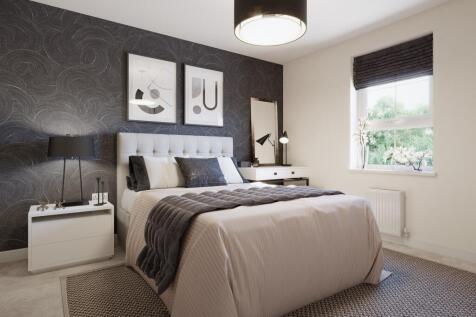 En suite main bedroom in the Hemsworth 4 bedroom home