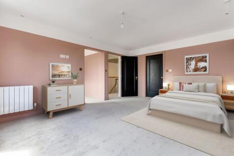 Virtually Staged Principal Bedroom