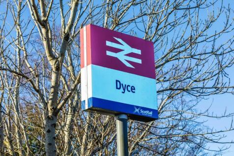Local train station at Dyce