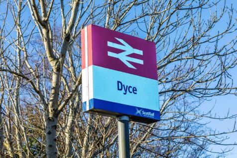 Local train station at Dyce