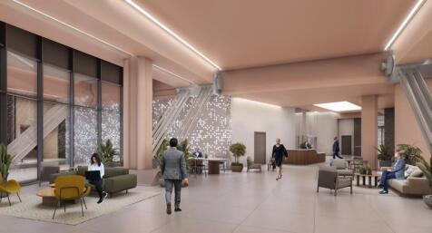 New podium level reception (CGI)