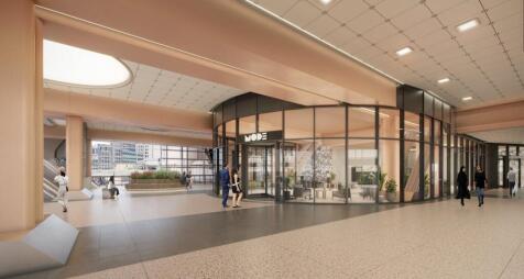 New podium level reception (CGI)