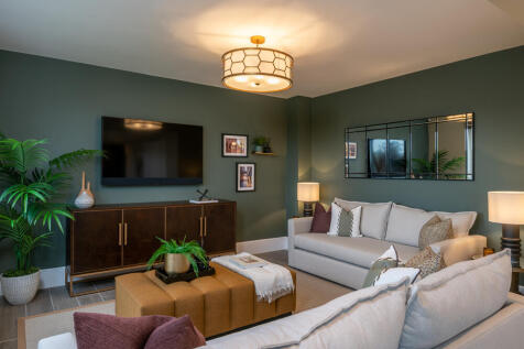 Family room of the Hampstead, a 5 bedroom house