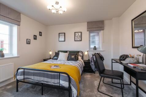 Interior view of bed 2 in our Hale 4 bedroom home