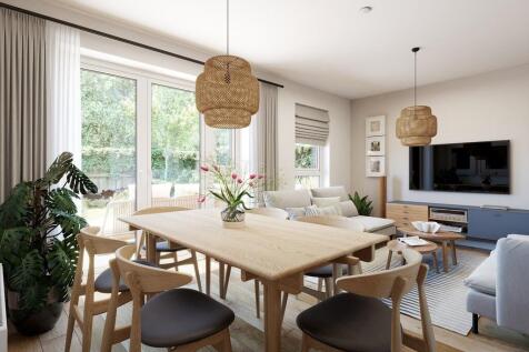 An open-plan living and dining area