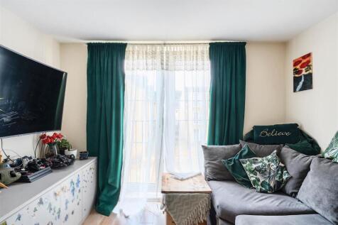 living room facing door