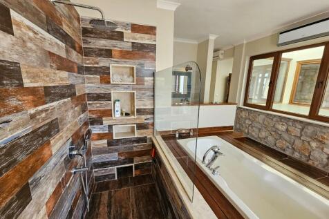 Master shower area