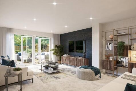 Bi fold doors from the living area - typical Taylor Wimpey home