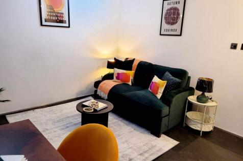 A stylish and inviting large modern living room...