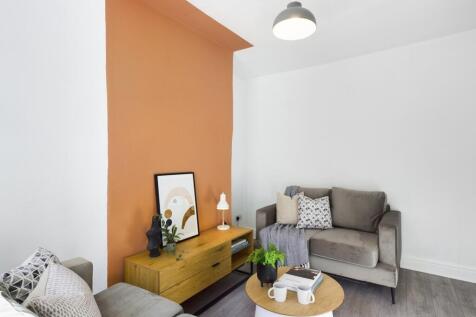 A stylish and inviting large modern living room...