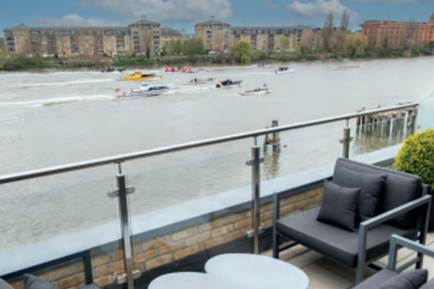 Private view of the boat race