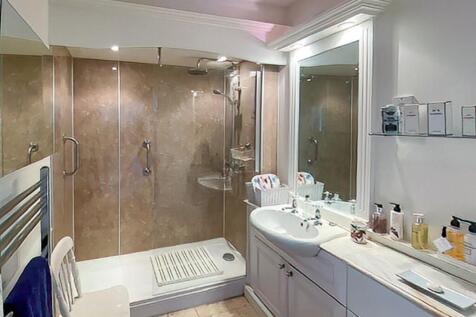 Large walk in shower