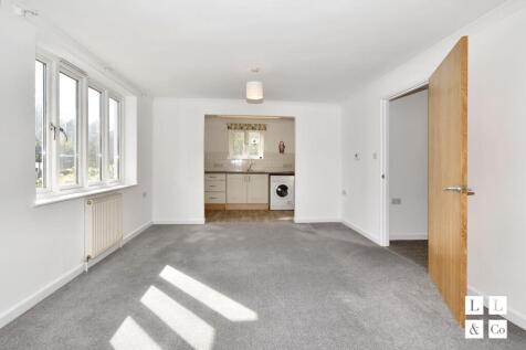 Open plan living area with kitchen