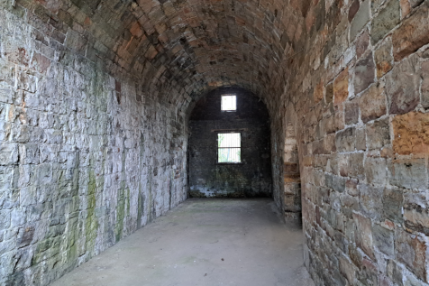 The front of an arch.