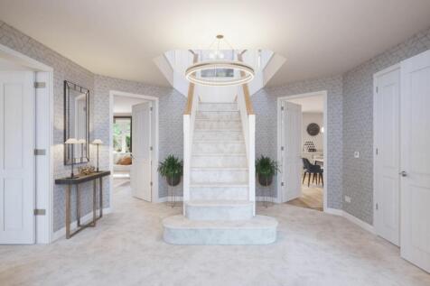 Hallway in the Evesham show home