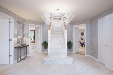 Hallway in the Evesham show home