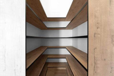 Ample built in shelving