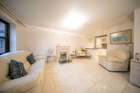 Living area and kitchen