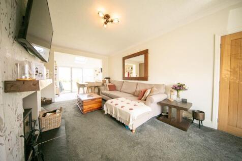 Living room through kitchen