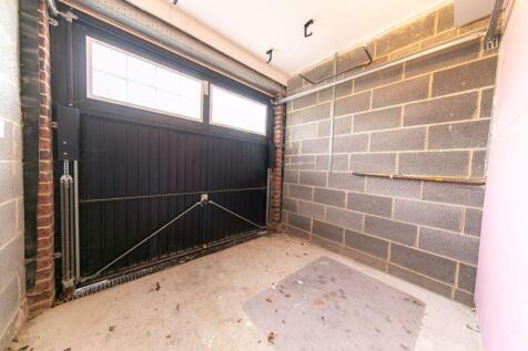 Garage front storage area