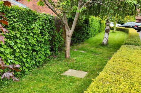Side landscaping area