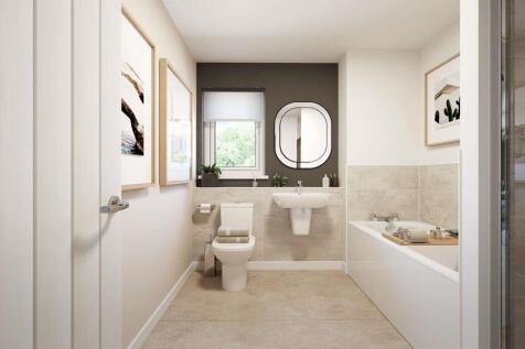A contemporary family bathroom for relaxing