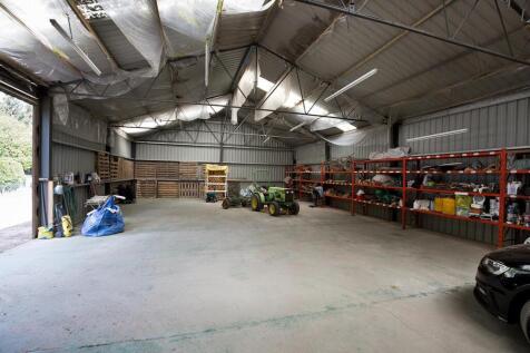 Interior of barn