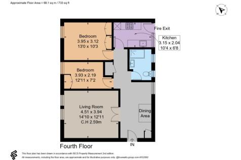 733 Sq Ft