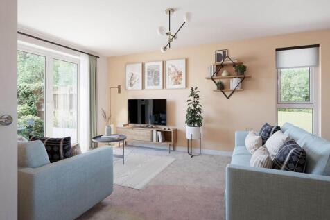 The lounge opens through double doors to the garden