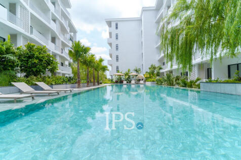 1 Bedroom Condo For Rent - Rose Apple Square, Svay Dangkum, Siem Reap