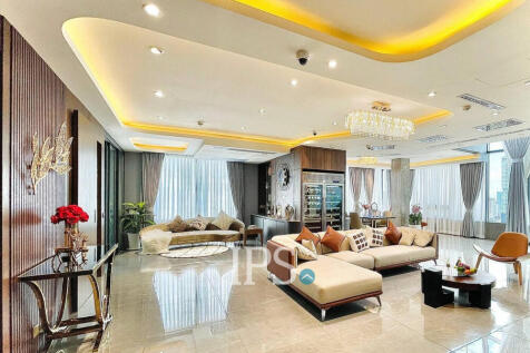 23th Floor Duplex 4 Bedroom Condo For Sale - The Penthouse Residence, Tonle Bassac, Phnom Penh