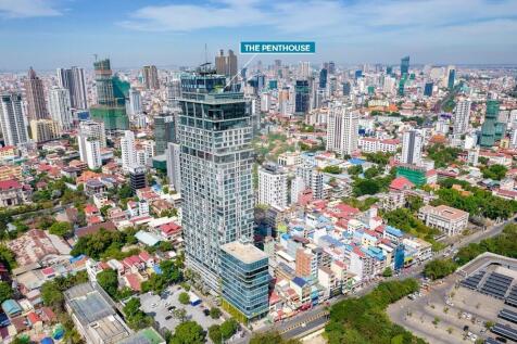 23th Floor Duplex 4 Bedroom Condo For Sale - The Penthouse Residence, Tonle Bassac, Phnom Penh