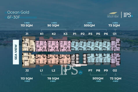 Time Square 10 Beachfront Condo For Sale - Otres Beach 1, Sihanoukville