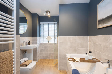 internal shot of the main bathroom in the holden show home