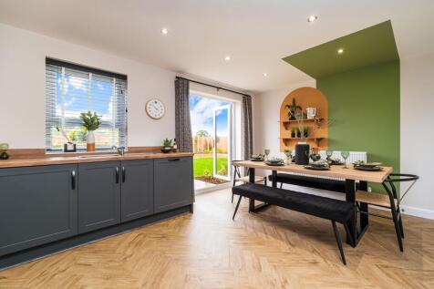 Interior view of our kitchen &amp; dining in our 3 bed Mewstone home