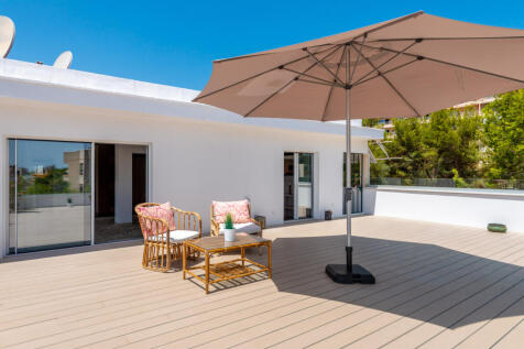 Terrace with space for lounge and dining areas