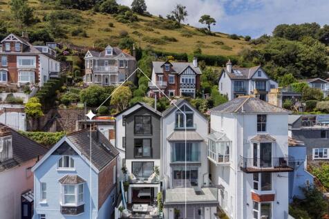 Drone shot- Trafalgar Cottage Above Town-Dartmouth