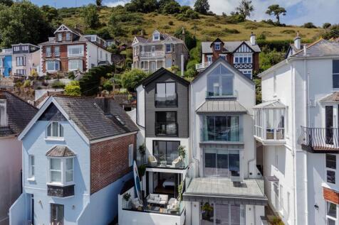 Rear Elevation by Drone- Trafalgar Cottage Above Town-Dartmouth