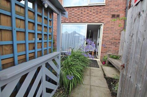 Rear garden showing level access