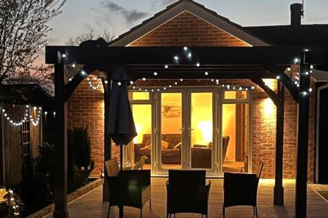 garden deck of an evening