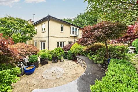 Levelled seating at the rear of the property