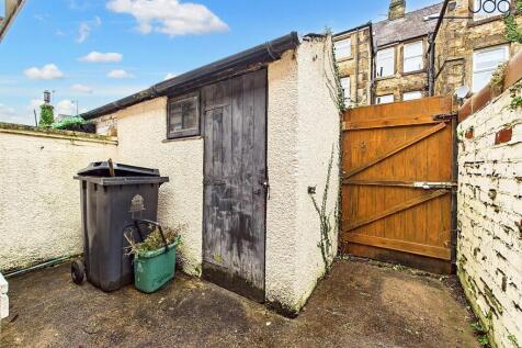 Rear of the Property, stone build shed and yard