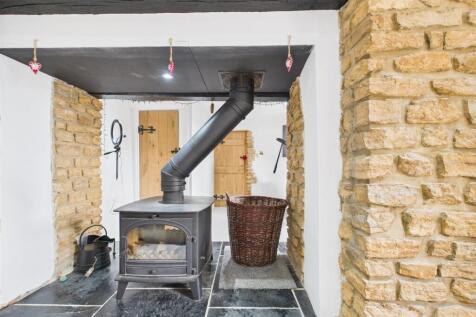 double-sided log-burning stove