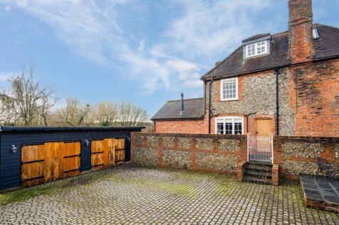 Courtyard and garage