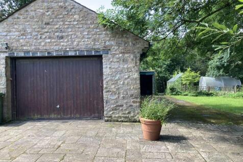 Large stone built and slated garage