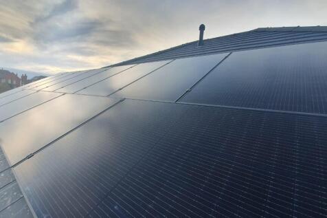 Outdoor solar panel view