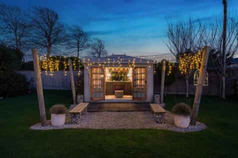 Summerhouse at night